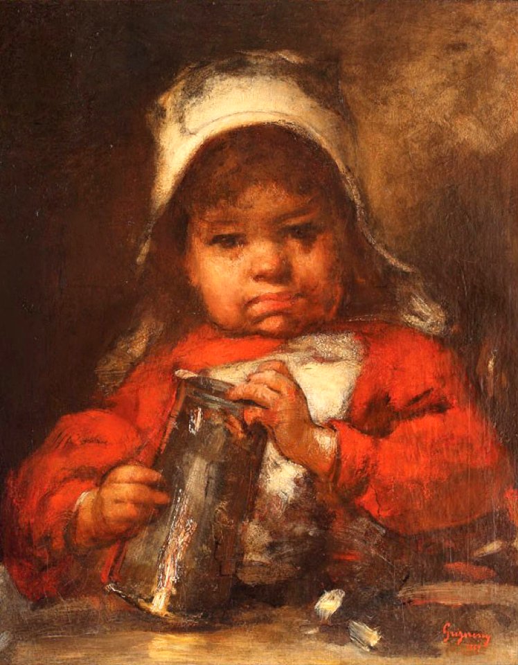 Nicolae Grigorescu - Fetita in rosu