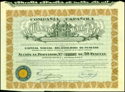 Minas del Rif 1935 50 Pts