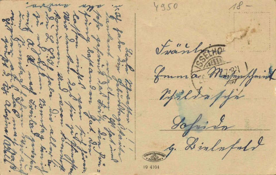 Minden (Westf.), Nordrhein-Westfalen - Fischerstadt (back) (Zeno Ansichtskarten)