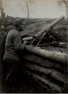 Minenwerfer beim kgl.ung.Lst.Bataillon Nro.VI.-20. (BildID 15447853)