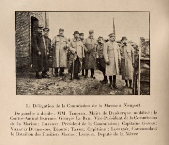 Nieuport 1915-délégation de la commission de la Marine