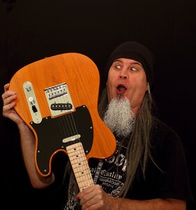 Guitarist human fender