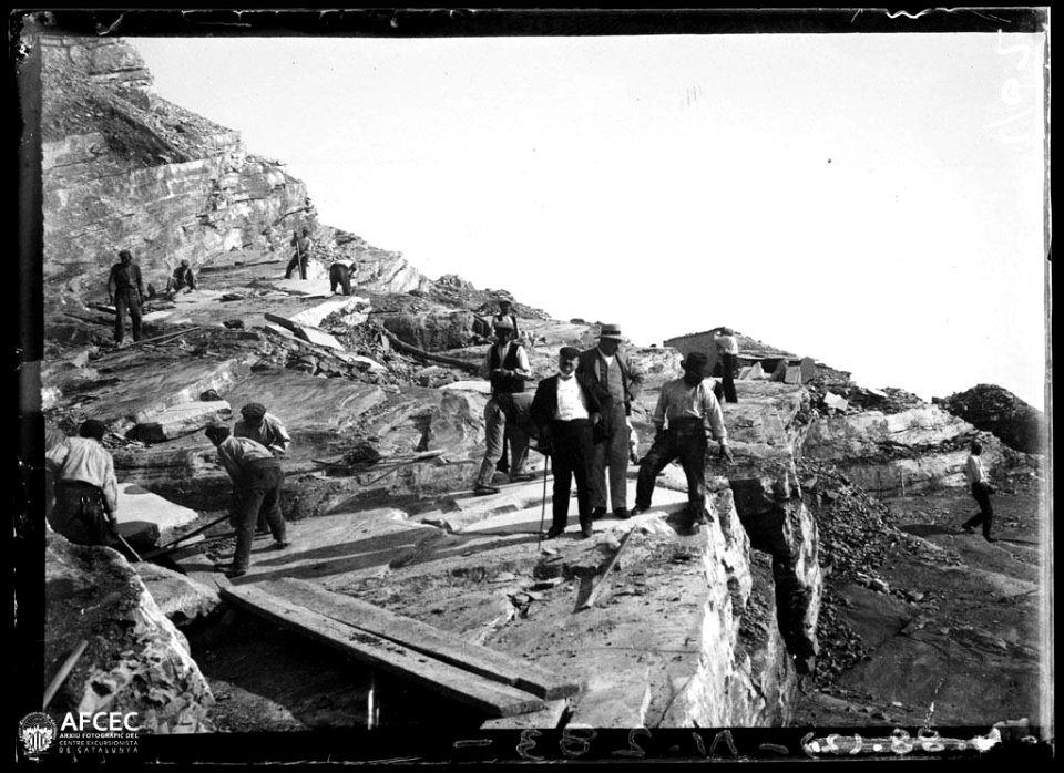 Miners a la pedrera de Meià (AFCEC VIDAL A 0402)