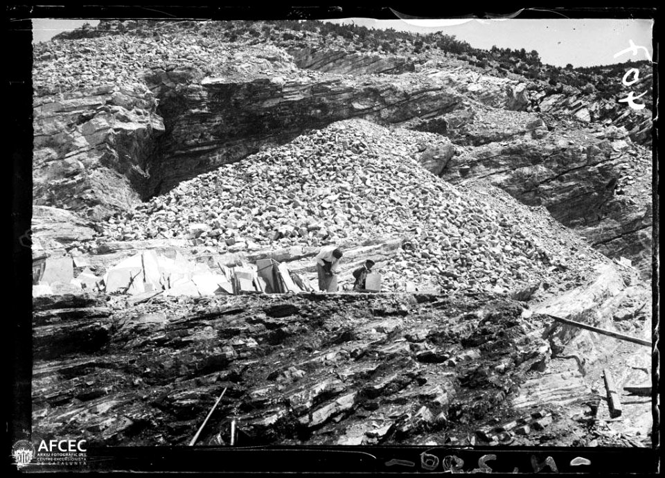 Miners a la pedrera de Meià (AFCEC VIDAL A 0407)