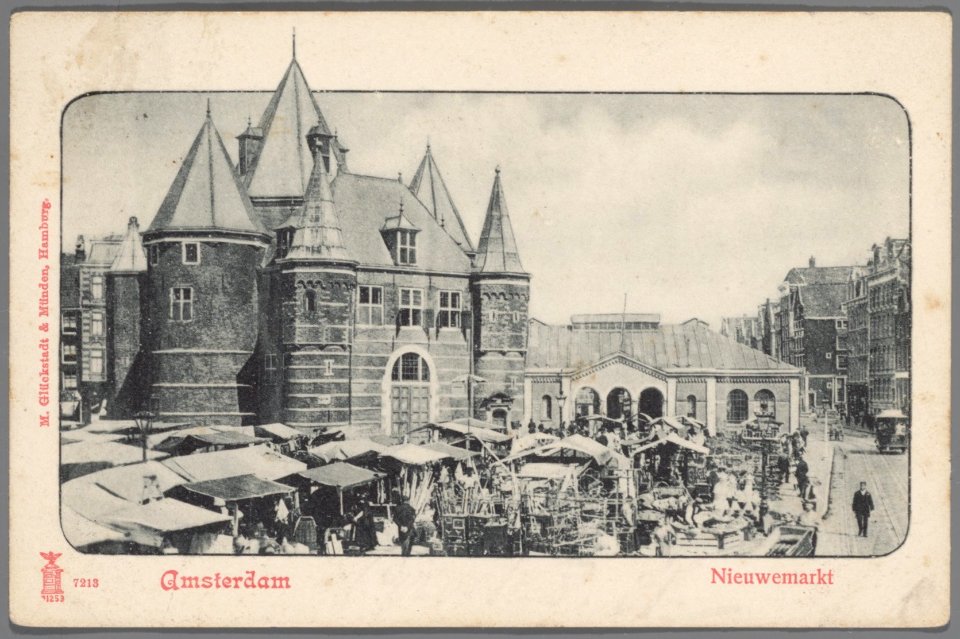Nieuwmarkt met Waag, Afb B00000024005