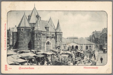 Nieuwmarkt met Waag, Afb B00000024005