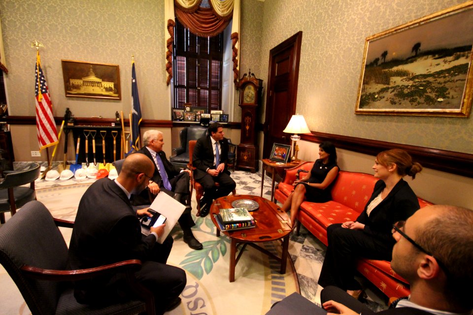Nikki Haley meets with Ron Dermer (14152605257)