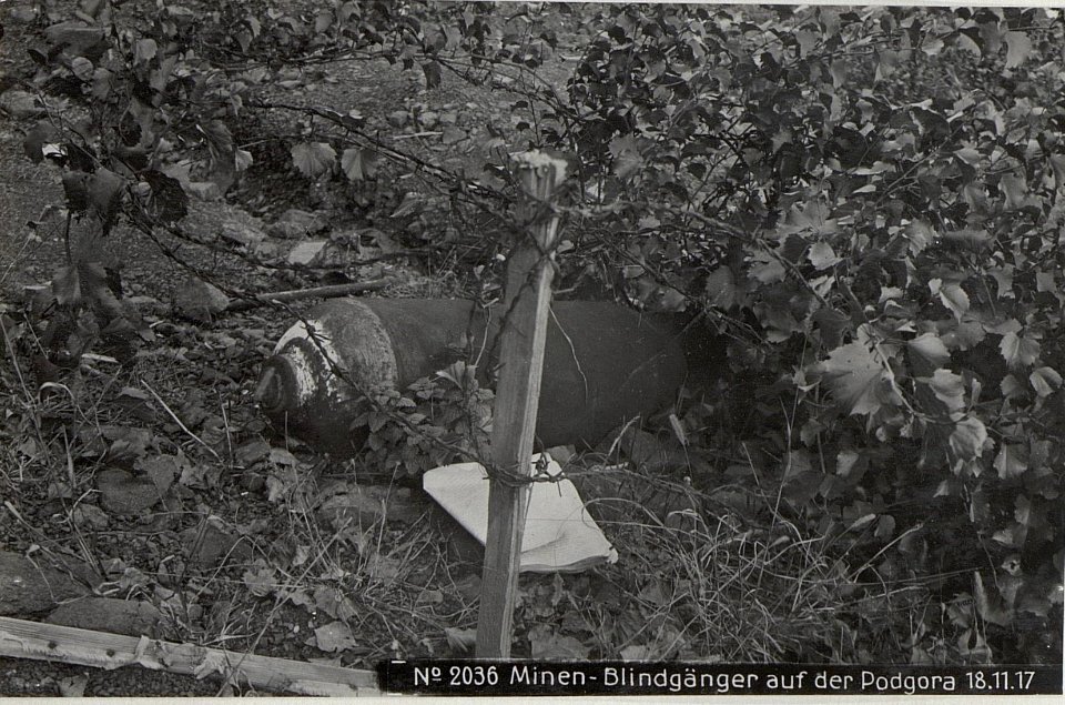 Minen-Blindgänger auf der Podgora 18.11.17 (BildID 15611080)