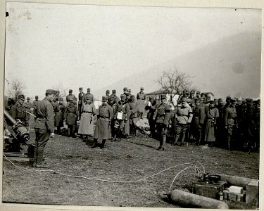 Minenwerfer an der Arbeit in Selva bei Levico (BildID 15624725)