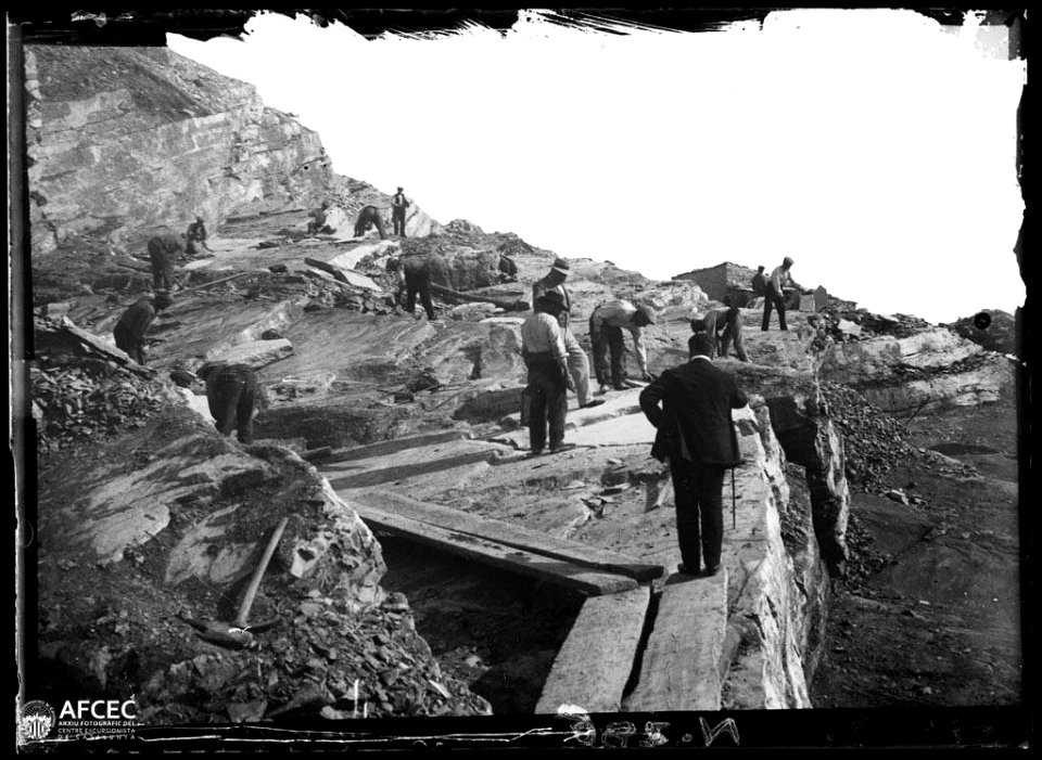 Miners a la pedrera de Meià (AFCEC VIDAL A 0406)