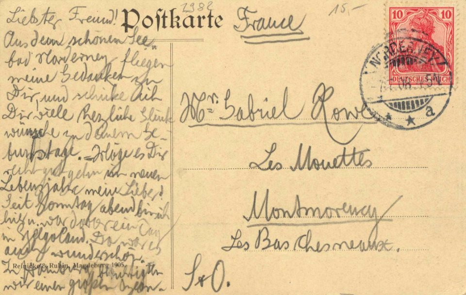 Norderney, Niedersachsen - Kaiserstraße (2) (back) (Zeno Ansichtskarten)