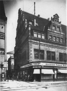 Nordgiebel Altes Rathaus Leipzig um 1890
