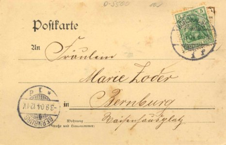 Nordhausen, Thüringen - Rathaus (4) (back) (Zeno Ansichtskarten)