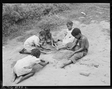 Miners' children playing. U.S. Coal and Coke Company, Gary Mines, Gary, McDowell County, West Virginia. - NARA - 540843 photo