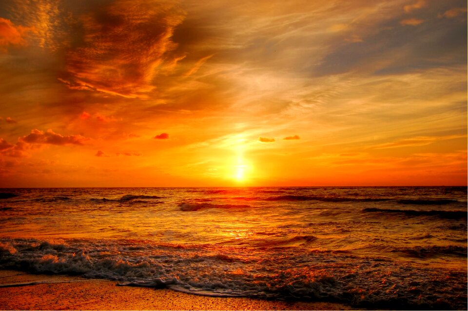 Nature landscape sunset