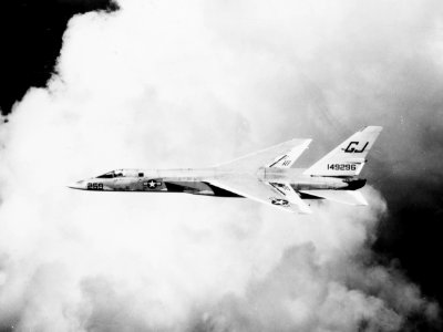North American A-5A Vigilante of RVAH-3 in flight in May 1964