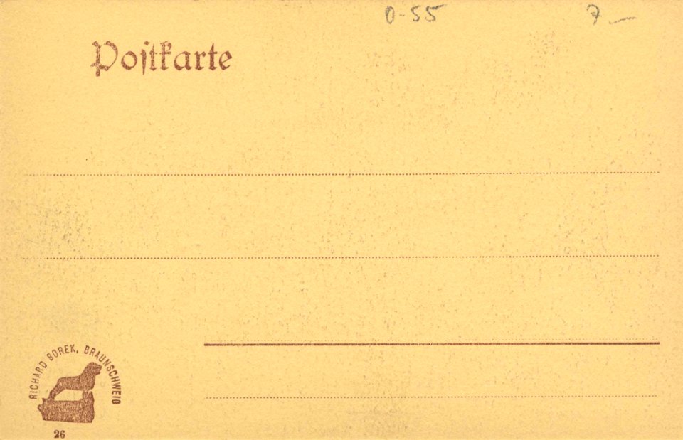 Nordhausen, Thüringen - Wilhelmshöhe (back) (Zeno Ansichtskarten)