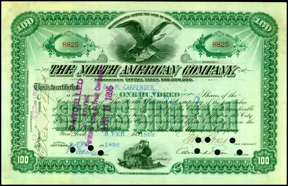 North American Company 1892