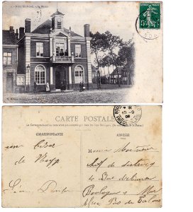 NIEPPE, La Mairie carte postale recto- verso