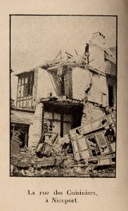 Nieuport 1915-rue des cuisiniers en ruine-01 photo