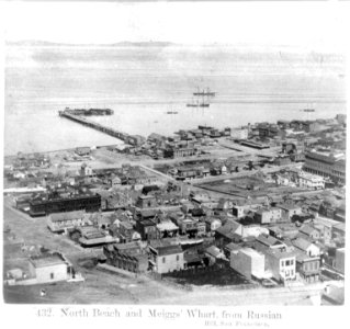 North Beach and Meiggs' Wharf, from Russian Hill, San Francisco LCCN2002722231