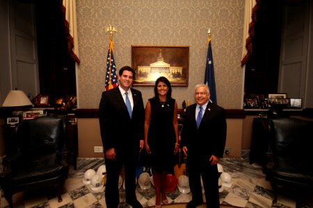 Nikki Haley meets with Ron Dermer (14152422588)