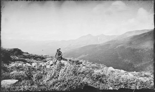 North from Berthoud Pass, Colorado. Figure, Harry Yount - NARA - 517126