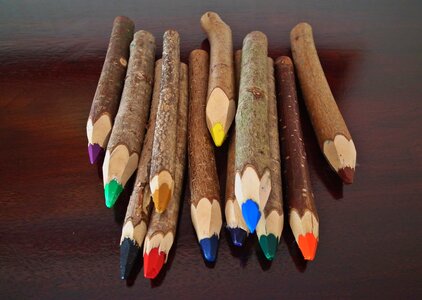 Crayons colorful school photo