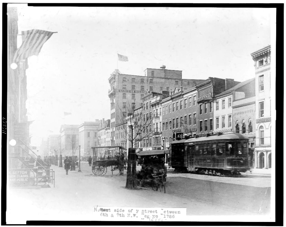 North side of F Street, between 6th & 7th, N.W., Washington, D.C. LCCN96507931