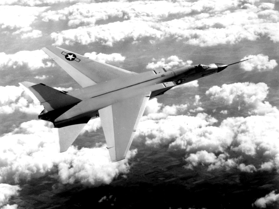North American A3J-1 Vigilante in flight in 1958 (USN 1039888)