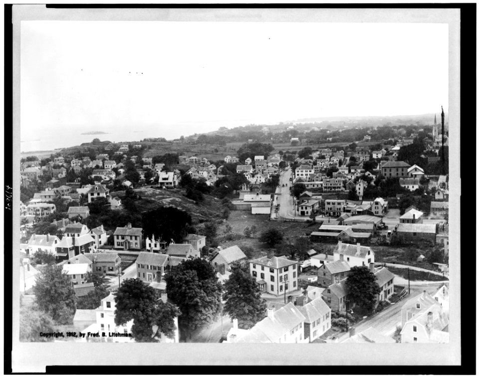 Northeast from Abbot Hall tower LCCN93517175