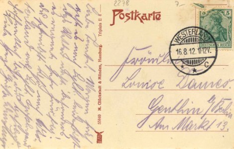 Norddorf (Amrun), Schleswig-Holstein - Strand (back) (Zeno Ansichtskarten)