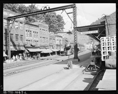 North Fork is about four miles from Gilliam Mine. North Fork, McDowell County, West Virginia. - NARA - 540807