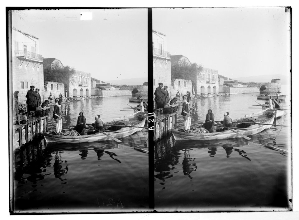 Northern views. Boat filled with fish (Tiberias) LOC matpc.05158