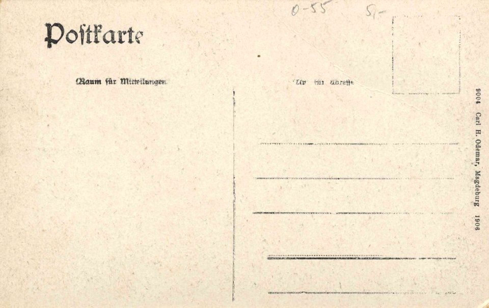 Nordhausen, Thüringen - Bismarckdenkmal (back) (Zeno Ansichtskarten)