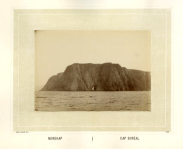 Nordkapp sett fra sjøen - Norsk folkemuseum - NF.15006-152