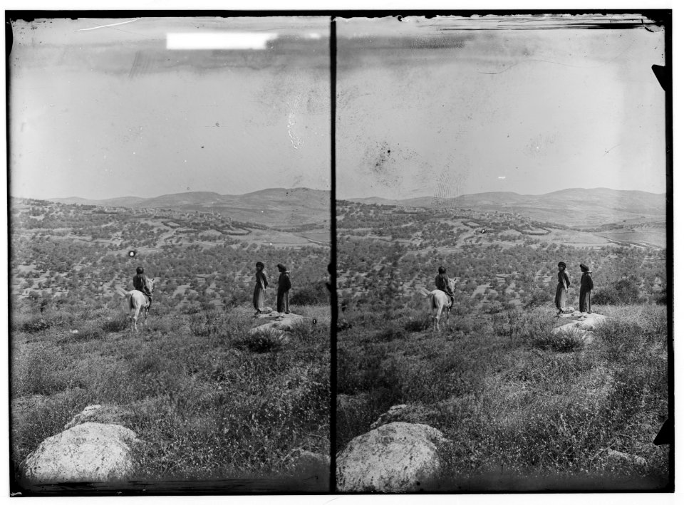 Northern views. Distant view of Samaria (Sebastiyeh) LOC matpc.01061