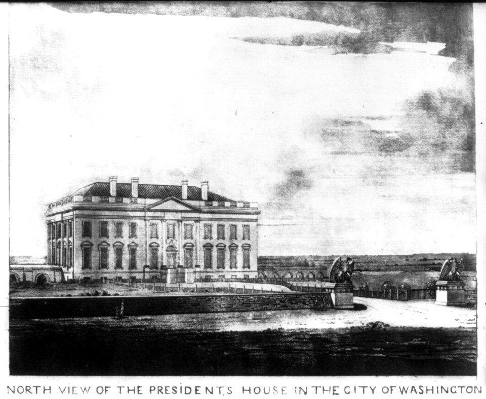 North view of the President's house in the city of Washington LCCN2005685083