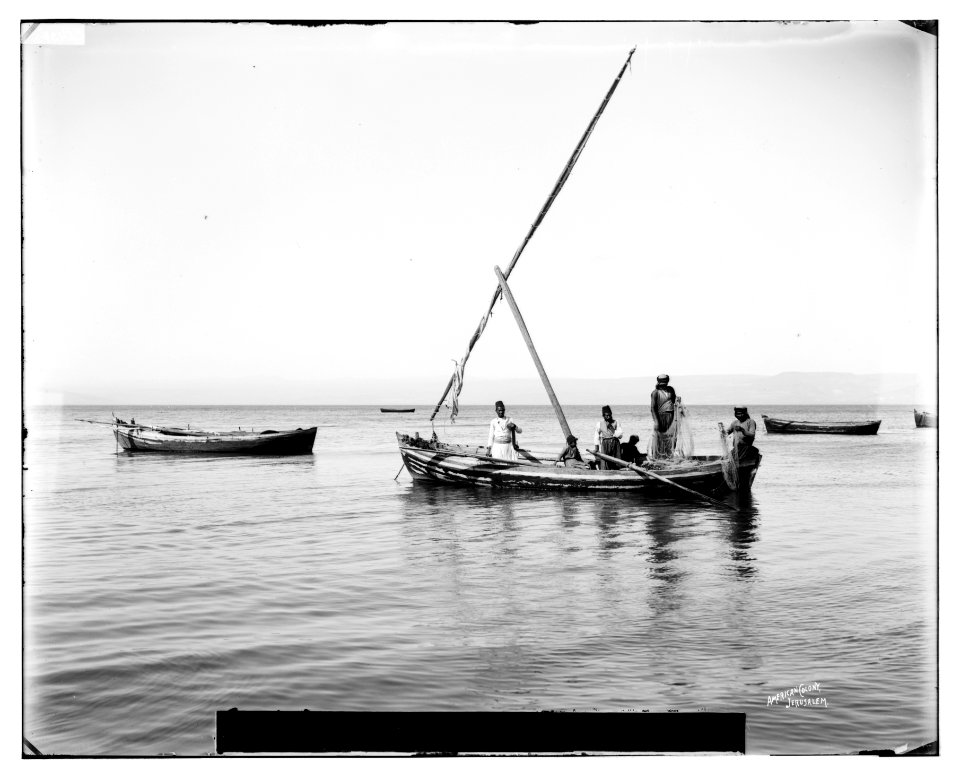 Northern views. Fishing on the Sea of Galilee LOC matpc.07017