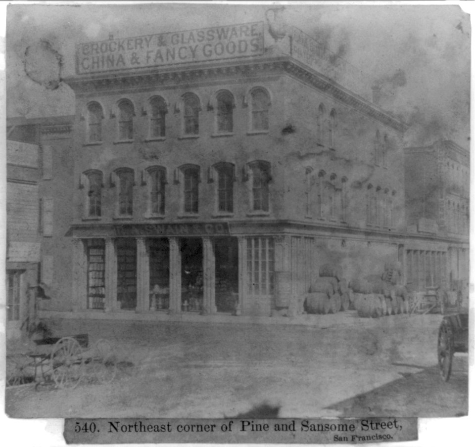 Northeast corner of Pine and Sansome Streets, San Francisco LCCN2002723819