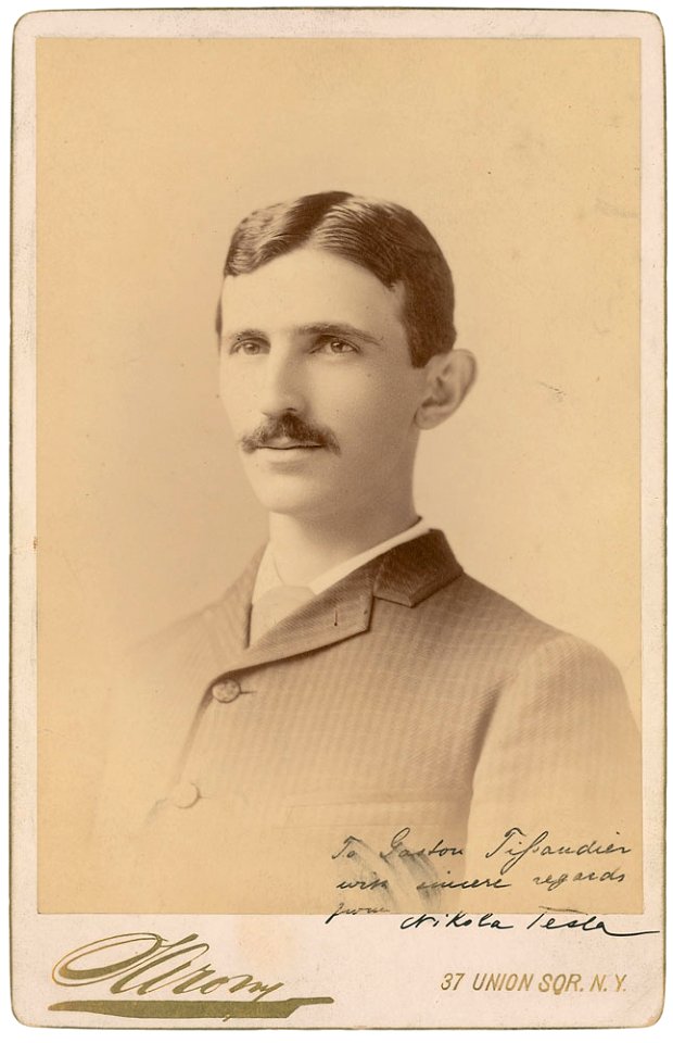 Nikola Tesla by Sarony c1885