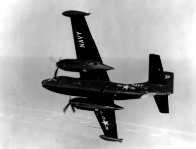 North American AJ-2P Savage of VJ-62 in flight in the mid-1950s