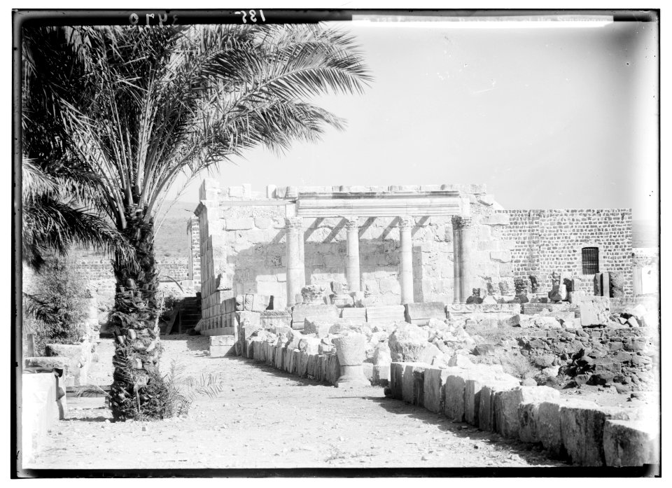 Northern views. Capernaum. Tell Hum. The restored synagogue LOC matpc.02803