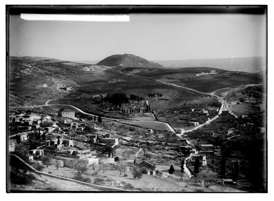 Northern views. Mount Tabor, telephoto from Nazareth LOC matpc.05532