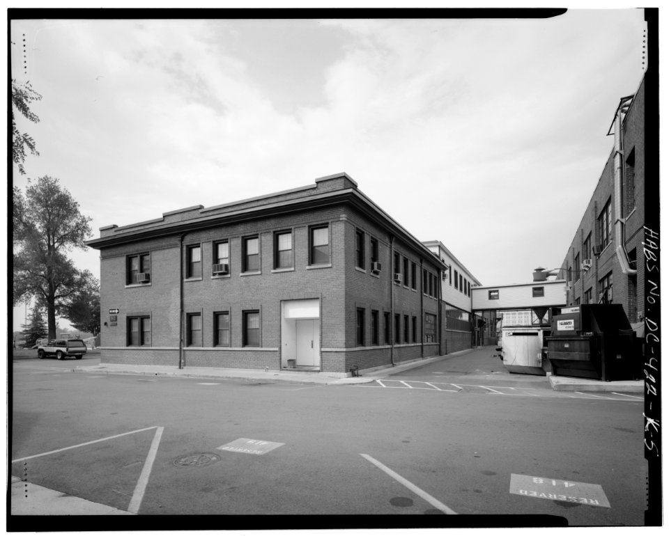 North and east elevations looking southwest building 142