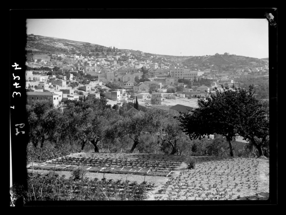 Northern views. Nazareth seen from the south showing new Franciscan monastery LOC matpc.15328