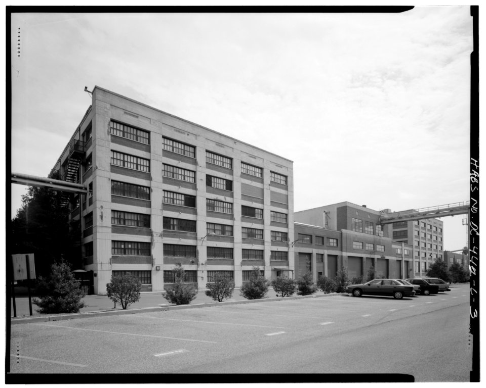 North and west elevations looking south building 143