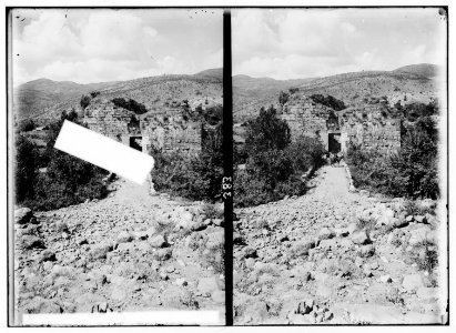 Northern views. Roman bridge and city gate at Banias LOC matpc.01119