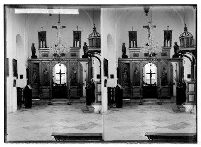 Northern views. Interior of the Greek church (Cana of Galilee) LOC matpc.05536