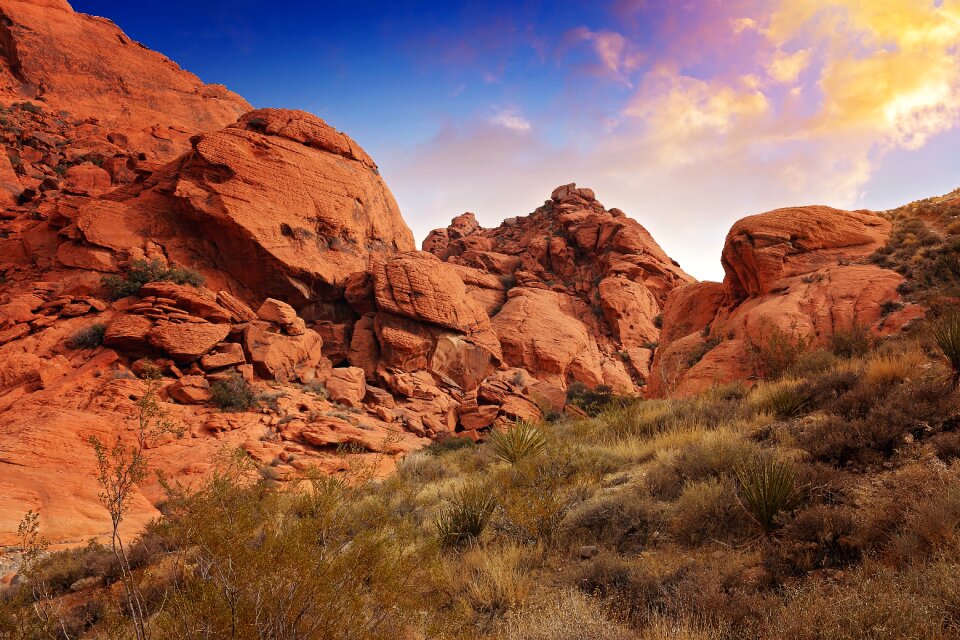 Hiking landscape rock photo